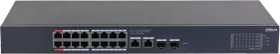 Dahua CS42 Rackmount Gigabit Smart Switch, 16x RJ-45, 2x RJ-45/SFP, 240W PoE++ (CS4220-16GT-240)