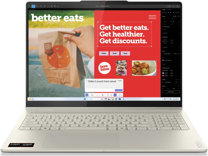 Lenovo Yoga 7 2-in-1 16AKP10, Seashell, Ryzen AI 7 350, 16GB RAM, 1TB SSD, DE