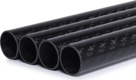 Alphacool Carbon HardTube, 80cm 16/13mm, carbon, 4er-Pack