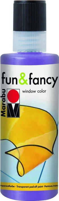 Marabu Window Color fun & fancy Malfarbe Glas/Porzellan, lavendel, 80ml