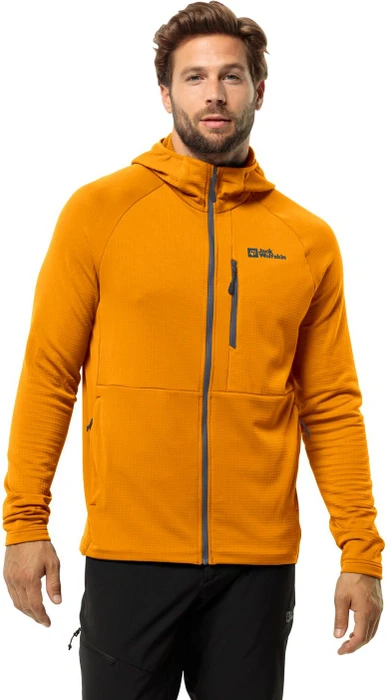 Jack Wolfskin Kolbenberg Hooded FZ Jacke safflower (Herren)