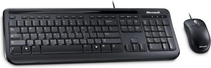 Microsoft OEM Wired Desktop 400 schwarz, USB, DE