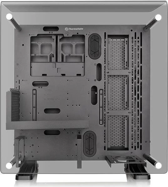 Thermaltake Core P3 Tempered Glass Curved Edition schwarz, Glasfenster