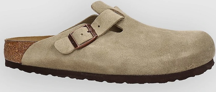 Birkenstock Boston Veloursleder taupe (Damen)