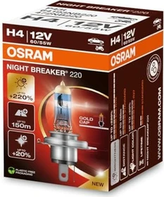 Osram Night Breaker 220 H4 60/55W, 1er-Pack Faltschachtel