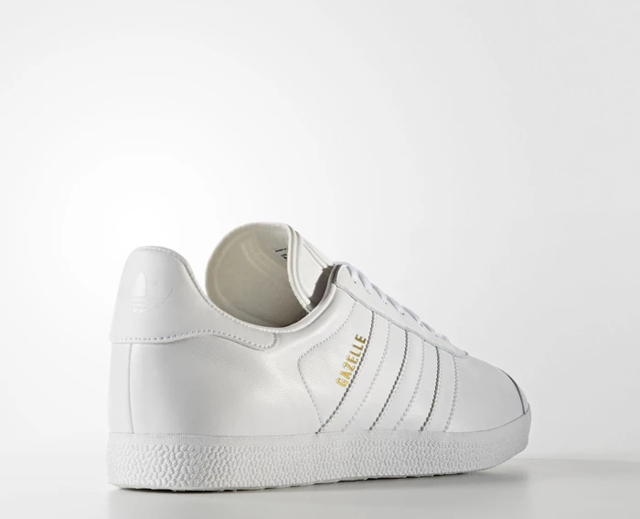 adidas Gazelle white/gold met