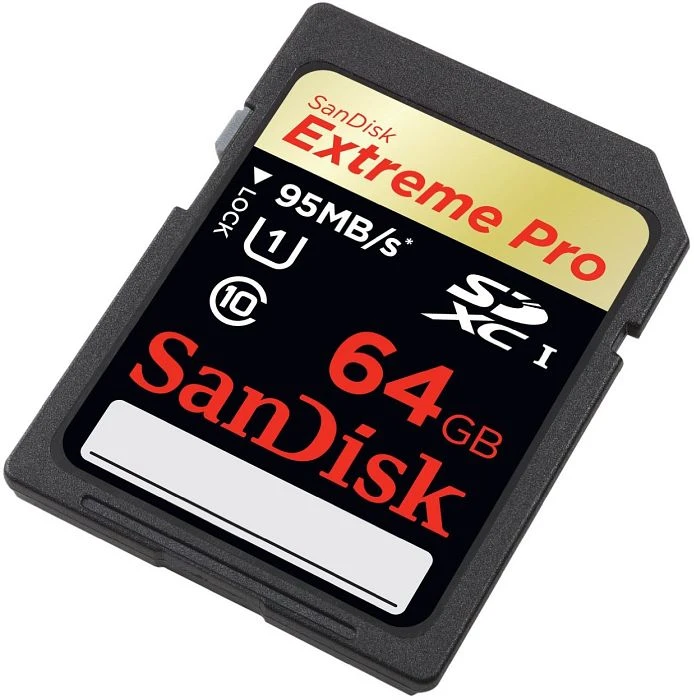 SanDisk Extreme PRO R95/W90 64GB, UHS-I, Class 10