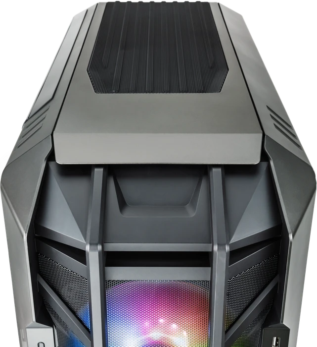 Cooler Master HAF 700, Titanium Grey, grau, Glasfenster
