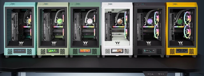 Thermaltake The Tower 200 Bumblebee, gelb, Glasfenster, Mini-ITX