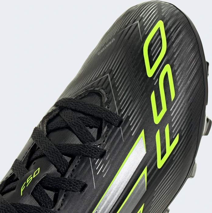 adidas F50 Club core black/iron metallic/lucid lemon (Junior)