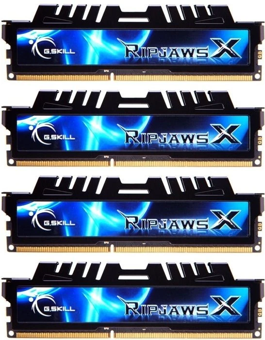 G.Skill RipJawsX schwarz UDIMM 16GB Kit, DDR3-1333, CL7-7-7-21