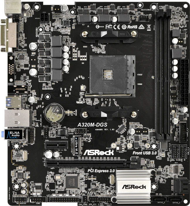 ASRock A320M-DGS (AMD AM4)