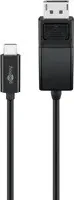 Wentronic USB-C [Stecker] auf DisplayPort [Stecker] Adapterkabel, 1.2m (79295)