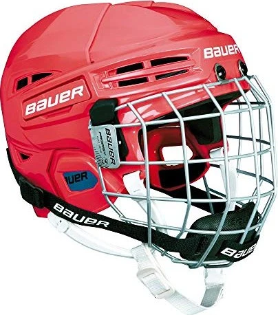 Bauer Prodigy Combo Helm rot (Junior)