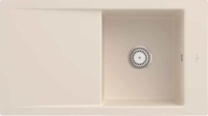 Villeroy & Boch Timeline 50 flat flächenbündig Becken reversibel ivory