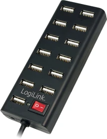 LogiLink USB-Hub, 13x USB-A 2.0, USB-A 2.0 [Stecker] (UA0126)