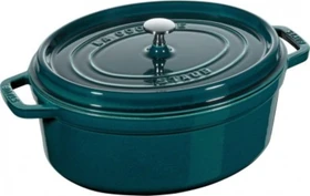 Zwilling Staub Cocotte Schmortopf oval 42.8x37cm 8l grün