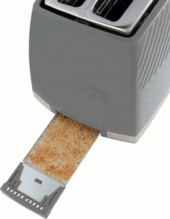 Russell Hobbs Groove Toaster grau