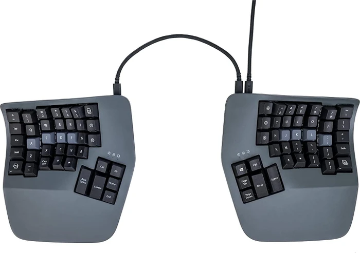 Kinesis Advantage 360 Split Mechanical Keyboard, grau/schwarz, Gateron BROWN, USB, US