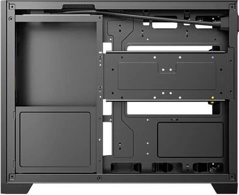 Antec Flux M, schwarz, Glasfenster