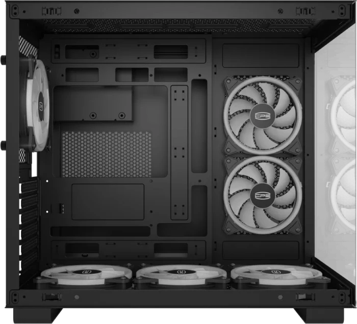 PCCooler C3 T500 ARGB BK, schwarz, Glasfenster