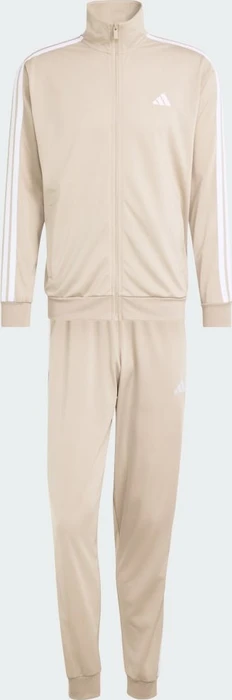 adidas Basic 3-Streifen Tricot Trainingsanzug khaki three/white (Herren)