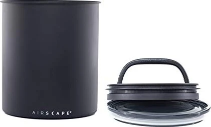 Airscape Kaffeedose groß Aufbewahrungsbehälter schwarz matt