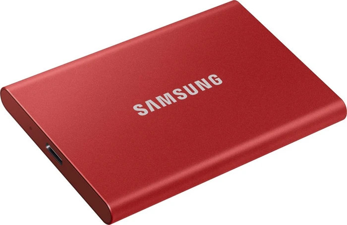 Samsung Portable SSD T7, rot, 500GB, USB-C 3.1