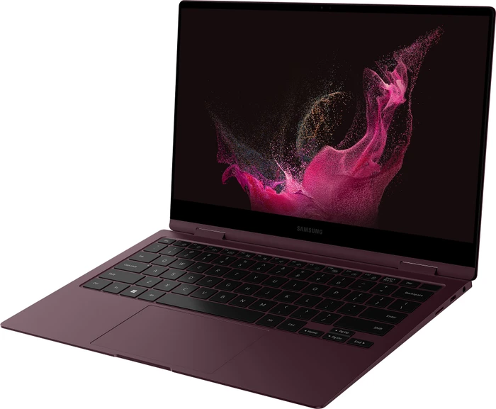 Samsung Galaxy Book2 Pro 360 13, Burgundy, Core i5-1240P, 8GB RAM, 256GB SSD, DE
