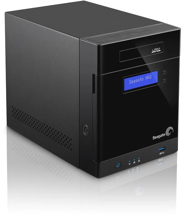 Seagate Business Storage 4-Bay 4TB, 2x RJ-45 1000Base-T, 2x USB-A 3.0