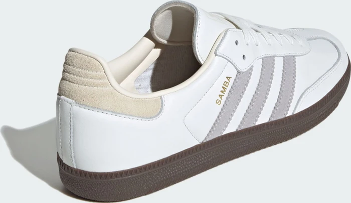 adidas Samba core white/grey two/cream white