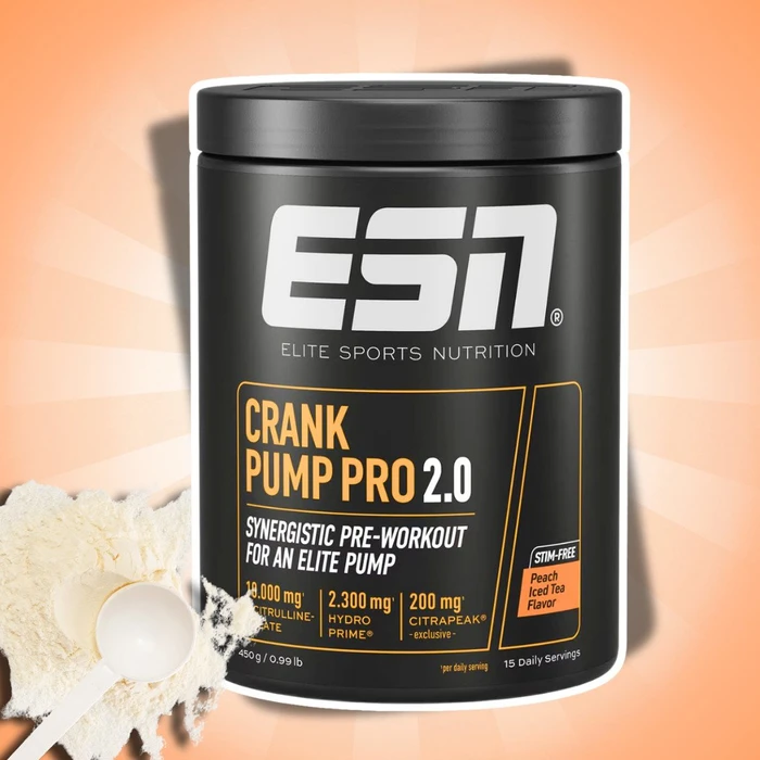 ESN Crank Pump Pro Peach Iced Tea 450g