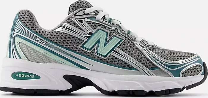 New Balance 740 silver metallic/new spruce/clay ash