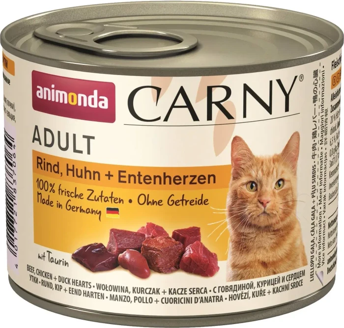 animonda Carny Rind, Huhn und Entenherzen 200g