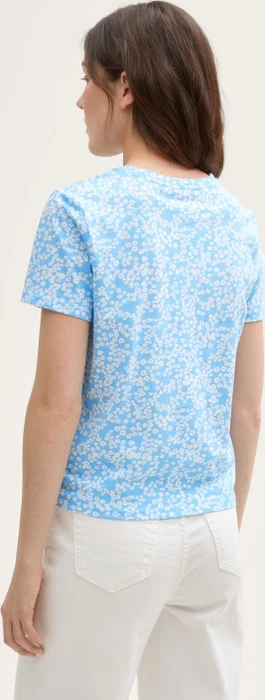 Tom Tailor Knoten-Detail T-Shirt kurzarm small flower print (Damen)