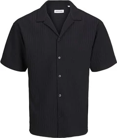 Jack & Jones Relaxed Fit Hemd langarm schwarz (Herren)