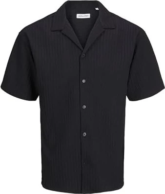 Jack & Jones Relaxed Fit Hemd langarm schwarz (Herren)