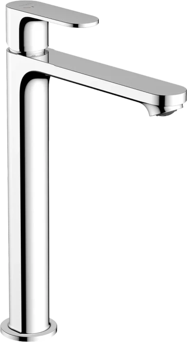 Hansgrohe Rebris S Einhebel-Waschtischmischer 240 CoolStart EcoSmart+ für Aufsatzwaschtische mit Zugstangen-Ablaufgarnitur chrom