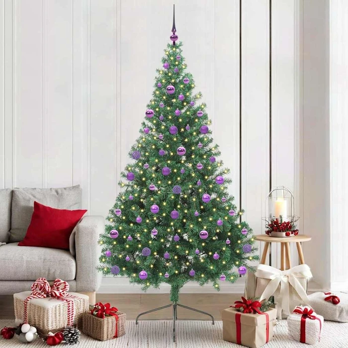 vidaXL Künstlicher Weihnachtsbaum, 210cm, inkl. LED-Beleuchtung (3397030)
