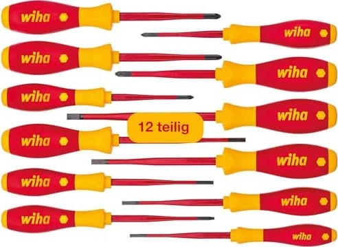 Wiha SoftFinish electric slimFix 3201 K12 Schraubendrehersatz, 12-tlg.