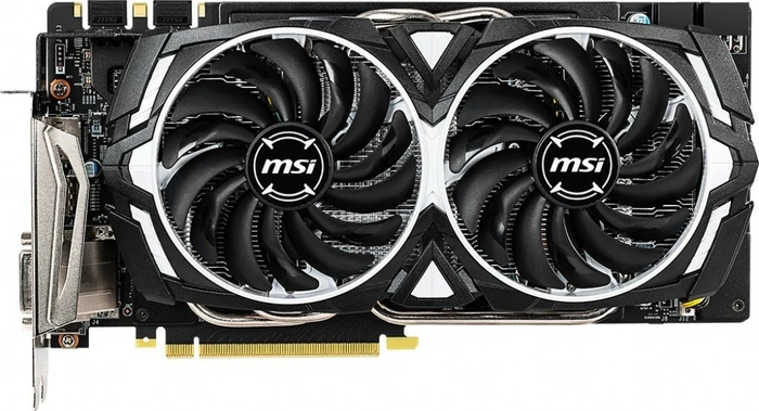 MSI GeForce GTX 1060 Armor 6GD5X OC, 6GB GDDR5X, DVI, HDMI, 3x DP