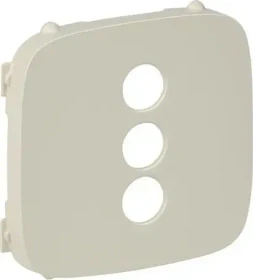 Legrand Valena Life Abdeckung für RCA 3-fach, mandelweiß