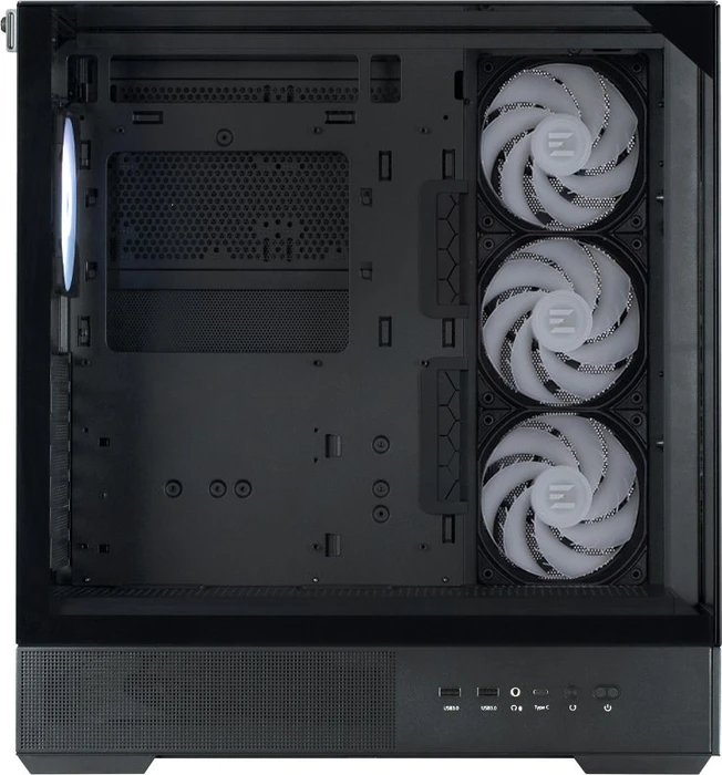 Zalman P40 Prism Plus Black, schwarz, Glasfenster