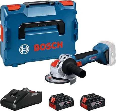 Bosch Professional GWX 18V-8 Akku-Winkelschleifer inkl. L-Boxx + 2 Akkus 4.0Ah