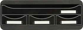 Exacompta Toolbox Schubladenbox, 4 Schubladen, schwarz