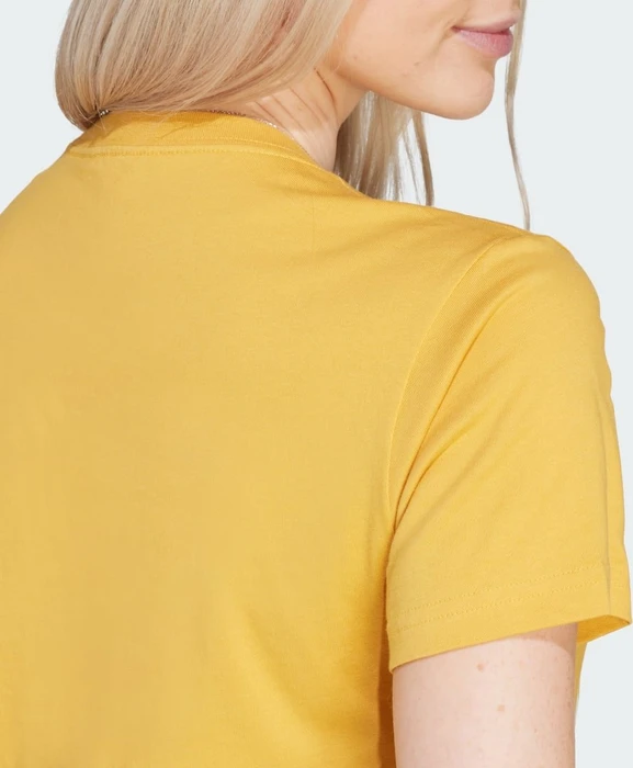 adidas Loungewear Essentials Logo T-Shirt kurzarm preloved yellow/white (Damen)