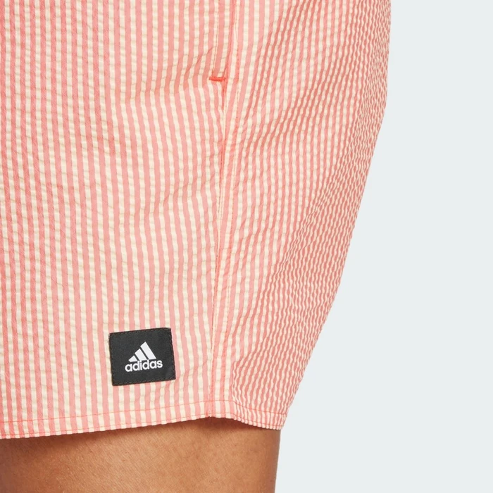 adidas Stripey Classics Short Length Badeshorts semi lucid red/black (Herren)