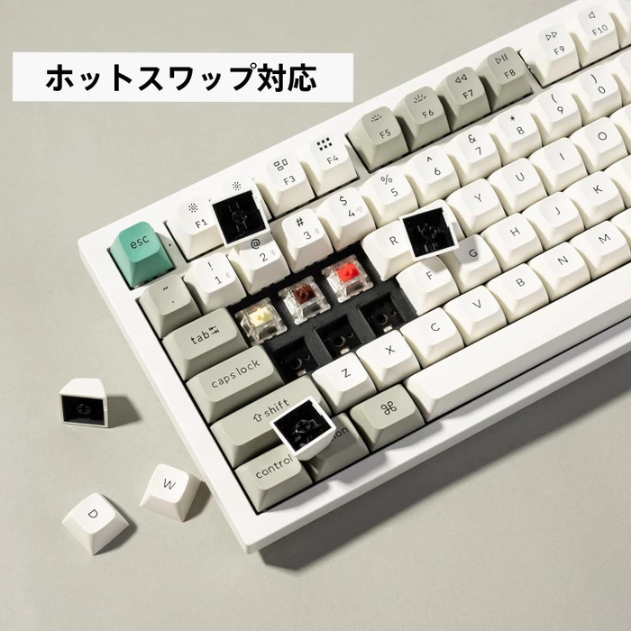 Keychron Q6 Max, Shell White, LEDs RGB, hot-swap, Gateron Jupiter RED, USB/Bluetooth, US