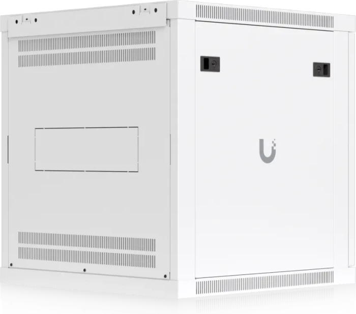 Ubiquiti 12U Rack Cabinet, 19" Wandgehäuse 12HE, Gitternetztür, weiß, 600mm tief