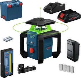 Bosch Professional PRO GRL18V-4-34CVG Akku-/Batterie-Rotationslaser inkl. L-Boxx + Akku 4.0Ah + Zubehör